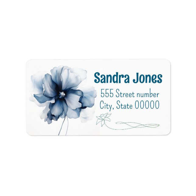 Gorgeous address labels floral (Front)
