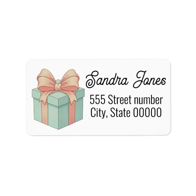 Gorgeous address labels holiday (Front)