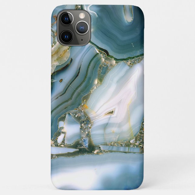 Gorgeous and Elegant Blue Marble Pattern Case-Mate iPhone Case (Back)
