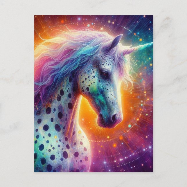 Gorgeous Appaloosa Unicorn Postcard (Front)