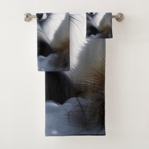 Gorgeous Artic Fox  Bath Towel Set