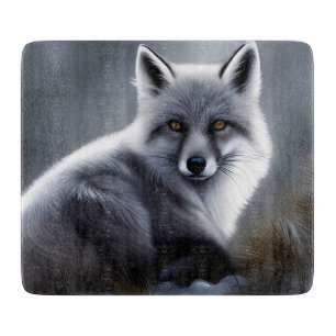 Gorgeous Artic Fox Cutting Board