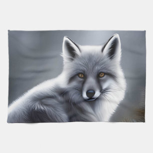 Gorgeous Artic Fox Kitchen Towel