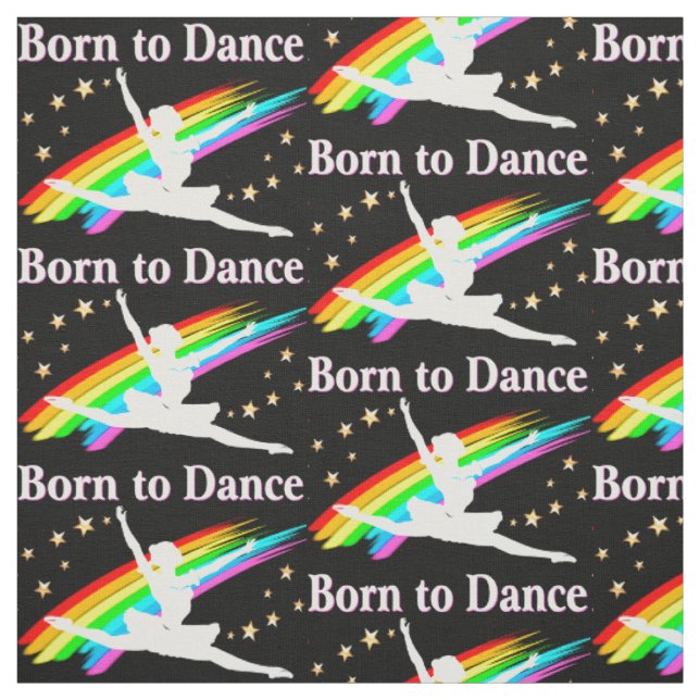 Gorgeous Ballerina and Dancer Rainbow Fabric (Swatch)