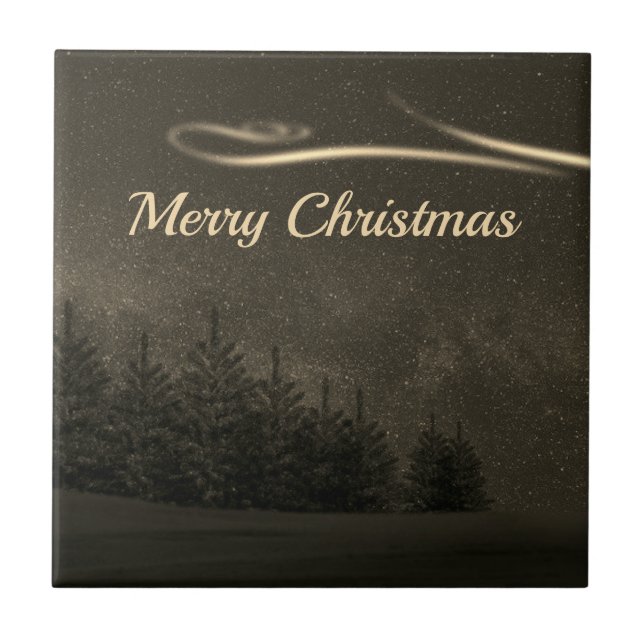 Gorgeous, Beautiful Sparkly Christmas Tile (Front)