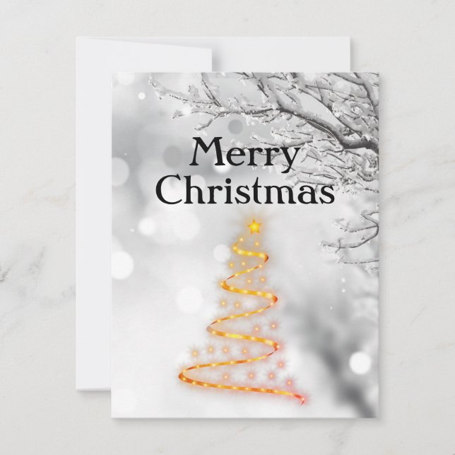 Gorgeous Beautiful Sparkly Holiday Card (Front)