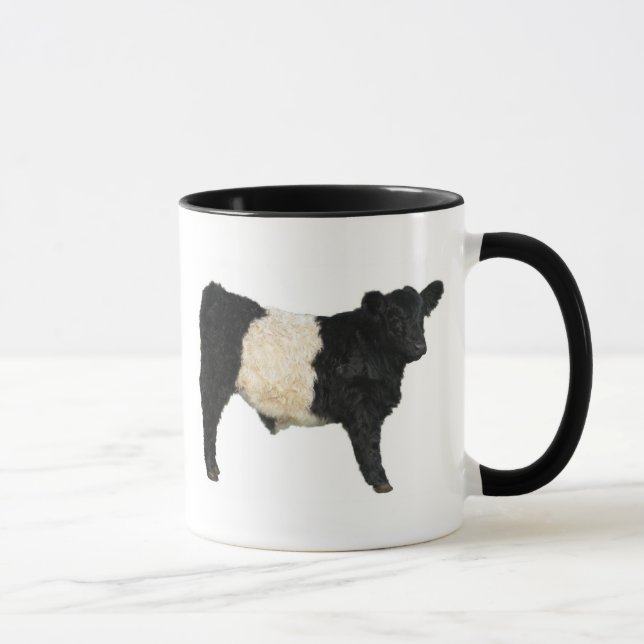 Gorgeous Belted Galloway Steer Cutout Mug (Right)