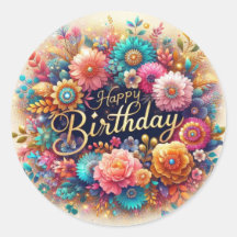 Gorgeous Birthday sticker