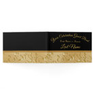 Gorgeous Black and Gold Guest Book, Personalize it