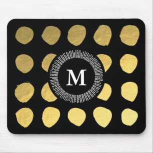 Gorgeous Black Gold Mousepad for Your Office