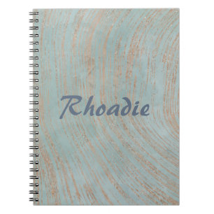 Gorgeous Blue and Copper Marble Notebook