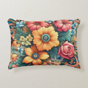 Gorgeous Bouquet of Flowers Accent Pillow