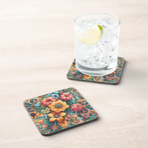 Gorgeous Bouquet of Flowers Coaster