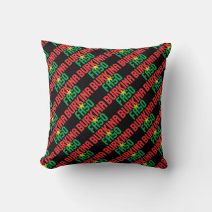Gorgeous Burkina Faso National Flag Throw Pillow