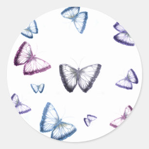 Gorgeous Butterflies Classic Round Sticker