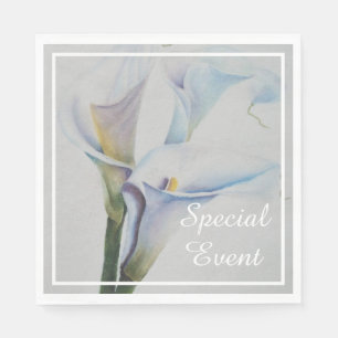 Gorgeous Calla Lilies Party Napkin