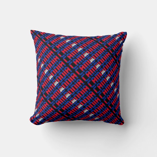 Gorgeous Cambodia National Flag Throw Pillow (Front)