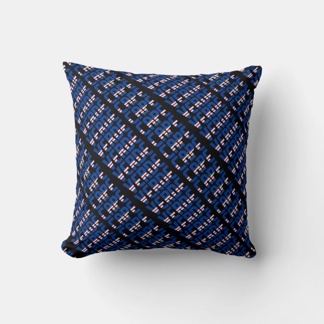 Gorgeous Cape Verde National Flag Throw Pillow (Front)