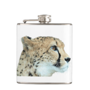 Gorgeous Cheetah Beautiful Cat Photo Hip Flask