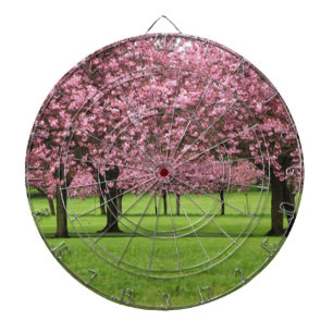 GORGEOUS CHERRY FLORAL DARTBOARD
