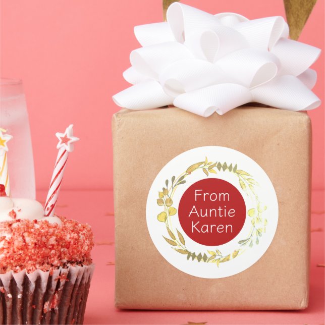 Gorgeous Christmas stickers personalized (Party)