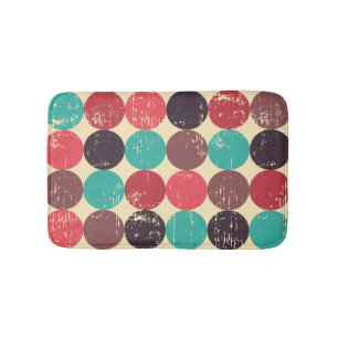 Gorgeous Circle Pattern Wallpaper Bath Mat