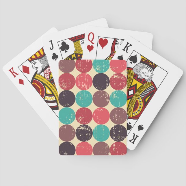 Gorgeous Circle Pattern Wallpaper Playing Cards (Back)
