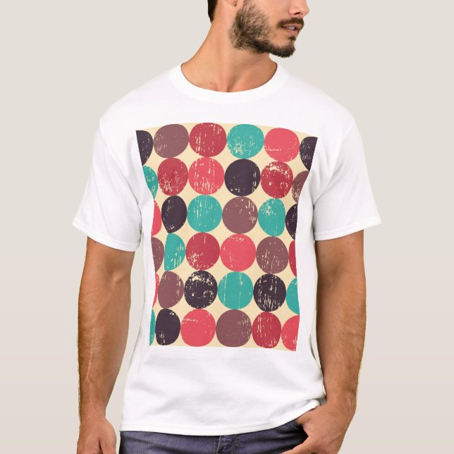 Gorgeous Circle Pattern Wallpaper T-Shirt (Front)
