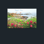 Gorgeous Coastline Garden Ocean Ogunquit, ME Canvas Print<br><div class="desc">This artistic photography captures a sense of what brings people to the charming coastal town of Ogunquit, ME. This gorgeous coastline garden looking out into the ocean shores is representative of why the town is thought of as "a beautiful place by the sea" and it lies between the Atlantic Ocean...</div>