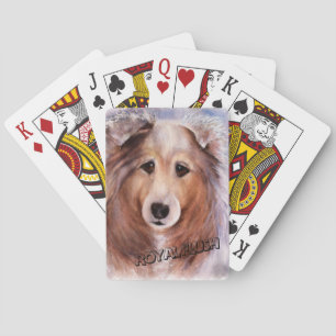 GORGEOUS COLLIE PLAYING CARDS