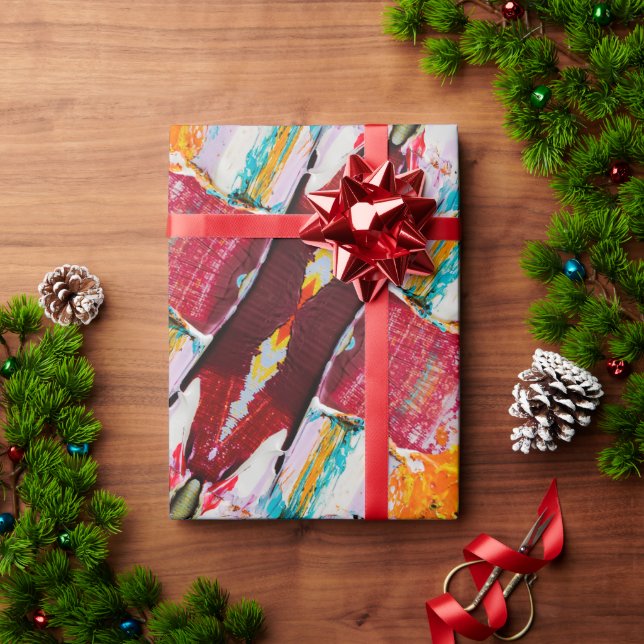 Gorgeous Colourful Abstract Painting Wrapping Pape Paper (Holiday Gift)