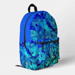 Gorgeous colourful backpack, one of a kind printed backpack