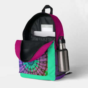 Gorgeous colourful backpack, one of a kind printed backpack