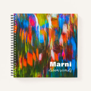 Gorgeous Colours Abstract Painted Dream Journal