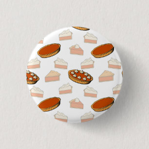 Gorgeous Cool Beautiful Pumpkin Pie     1 Inch Round Button