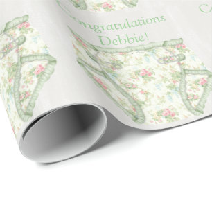 Gorgeous Custom Personalized Baby Shower Gift Wrapping Paper