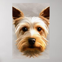 Gorgeous Cute Yorkshire Terrier Puppy Floating