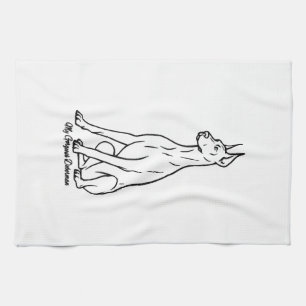 Gorgeous Doberman Kitchen Towel