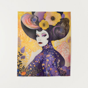 Gorgeous Drag Queen Klimt Style Tapestry
