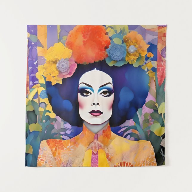 Gorgeous Drag Queen Tapestry (Front)