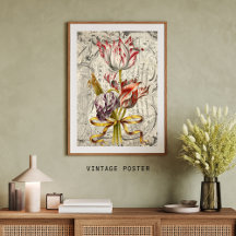 Gorgeous Dutch Tulips Vintage Decoupage Paper