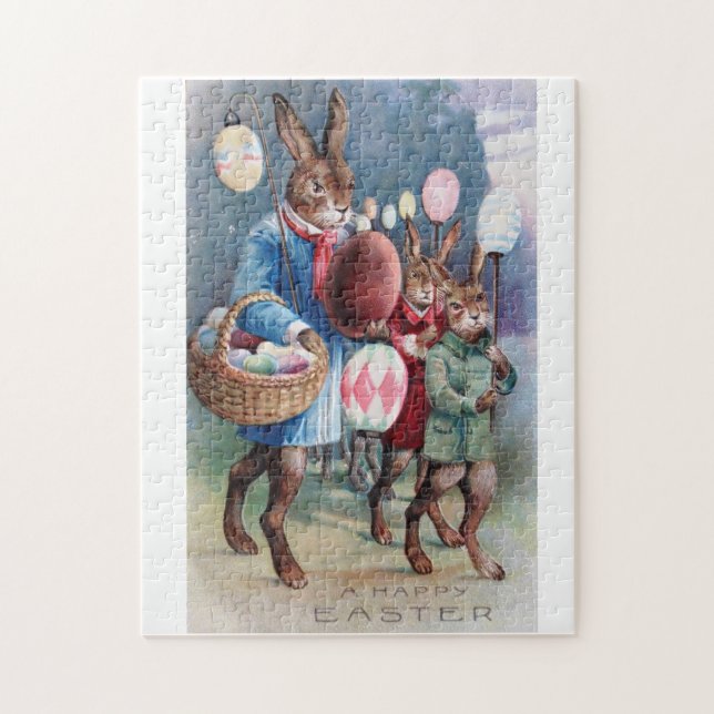 Gorgeous Easter Bunny Parade Puzzle (Vertical)
