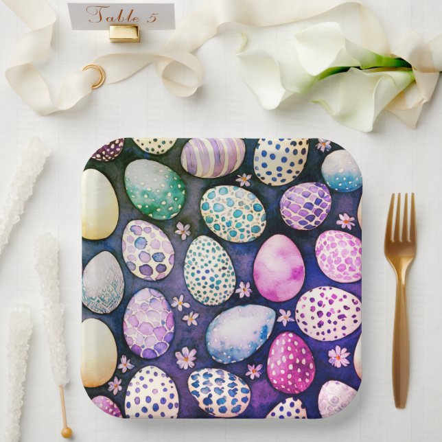 Gorgeous Easter paper plates (Wedding)