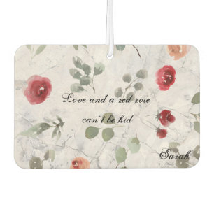 Gorgeous Elegant Marble Red Rose Case-Mate iPhone Air Freshener