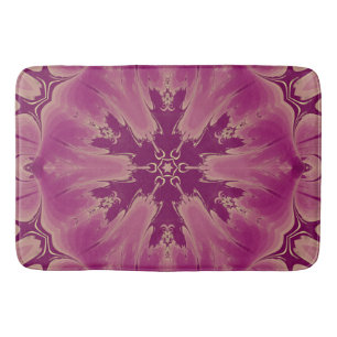 Gorgeous Exotic Flower Purple Shades Bath Mat