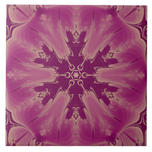 Gorgeous Exotic Flower Purple Shades Tile