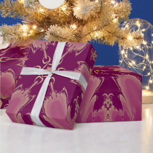 Gorgeous Exotic Flower Purple Shades Wrapping Paper
