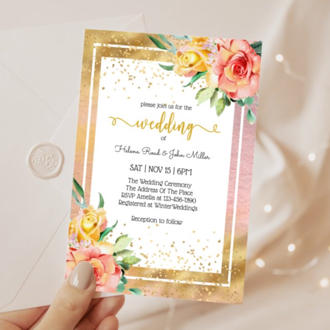 Gorgeous Floral Wedding Invitation (Creator Uploaded)