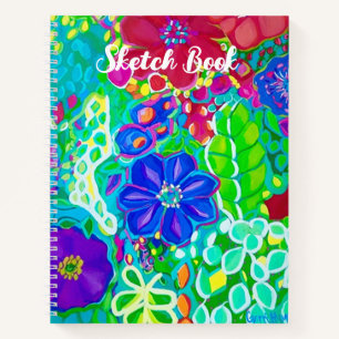 Gorgeous Flower Sketchbook  Notebook