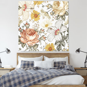 Gorgeous flowers canvas print